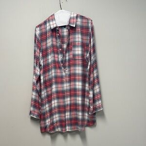 The Southern Shirt Company Red Plaid Long Sleeve Dress